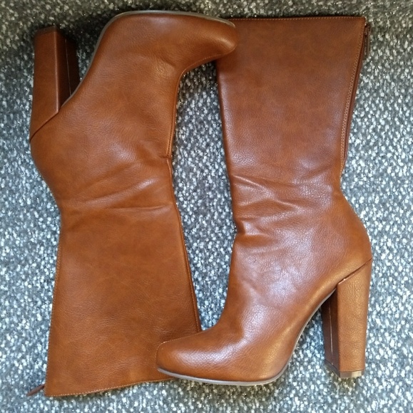 Michael Antonio Shoes - Chestnut High Heel Boots
